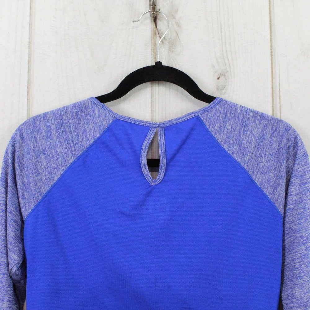 New Balance NBDry Blue Long Sleeve Crewneck Lightweight Activewear Shirt Size S - Picture 5 of 10